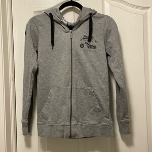 Rumblr Streetwear Small Zip Up Grey Hoodie